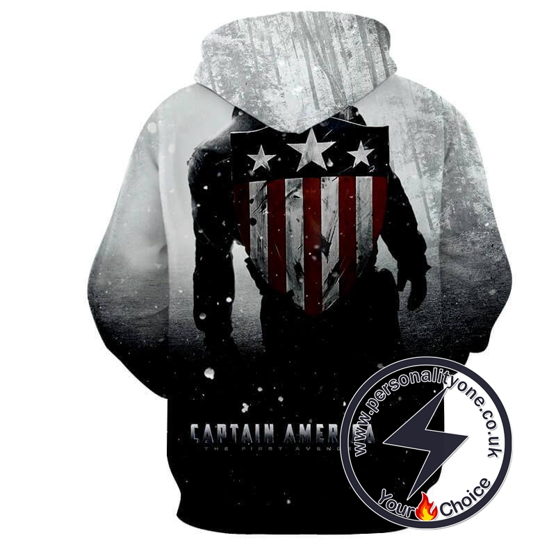CAPTAIN AMERICA FIRST AVENGER 3D Hoodies - CAPTAIN AMERICA 3D